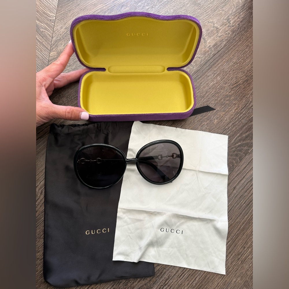 Gucci Acetate Horsebit Sunglasses